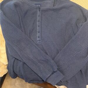 Aerie Blue Ribbed Set